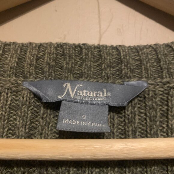 Natural Selections Army Green Sweater - Picture 3 of 8